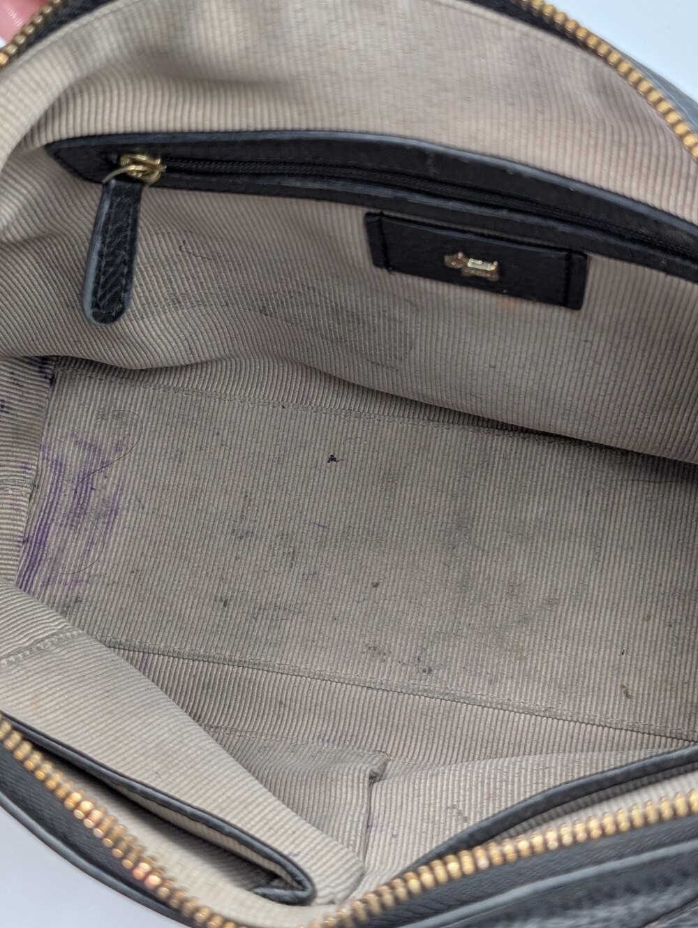 Radley Alpha Road Medium Shoulder Bag In Pebbled Black And Grey Leather - Picture 12 of 13